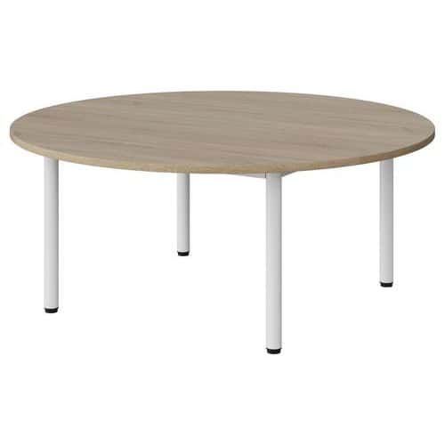 TABLE MALIBU Ø 120 T1 4P STRA ABS CHÊNE 1146/BLC 9016