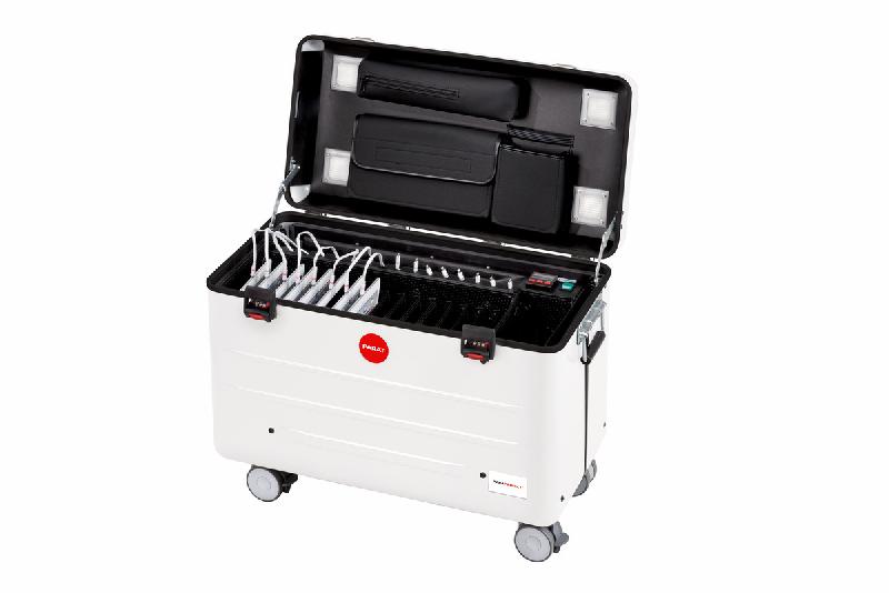 Valise multimédia PARAPROJECT® i16 - Chargement et synchronisation pour 16 iPads avec câbles Lightning - Blanc_0