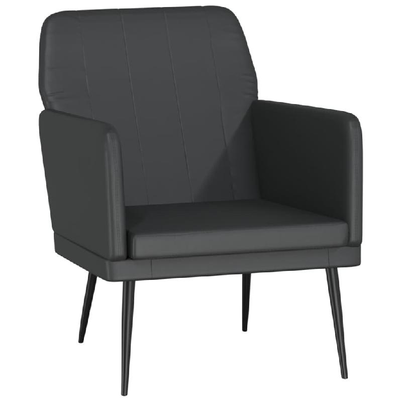 VidaXL Fauteuil Noir 61x78x80 cm Similicuir Modèle Orion Industriel - 351392_0