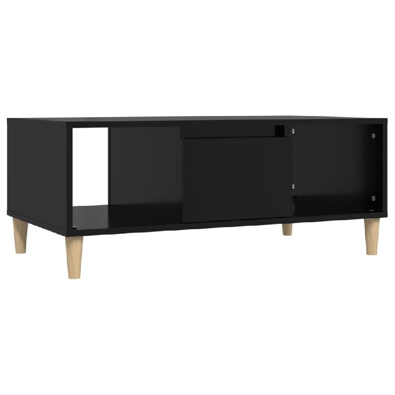 VidaXL Table basse Noir 90x50x36,5 cm Bois d'ingénierie Modèle Balcon Altair Plus - 821061_0