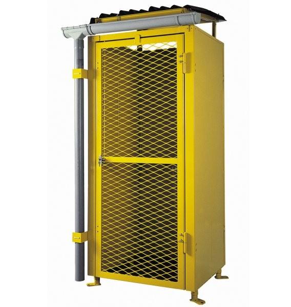Armoire de sécurité grillagée - Stockage extérieur de 6+6+3 bouteilles de gaz - LED 6+3+3_0
