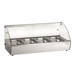 Bartscher Comptoir chaud - Vitrine à poser R4 4 x 1/3 GN - 305058 - argenté inox 305058_0