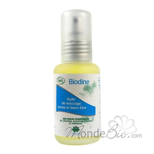 BIODINE - HUILE DE MASSAGE FORME ET BIEN ÊTRE LAVANDIN, GENIÈVRE...50ML