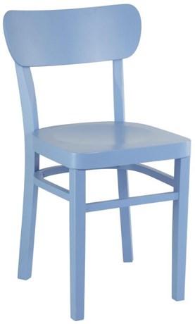 CHAISE BISTROT EN BOIS COLORS BLEU PASTEL