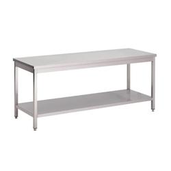 Gastronoble Gastro M Table de travail 1000x700x880mm avec fond en inox - 5050984691867_0