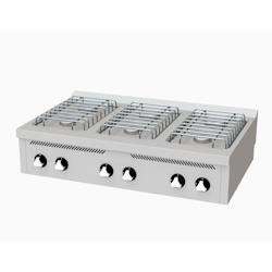 HR FAINCA Fourneau à gaz série 750 à poser - 6 plaques - 28,5 kW - Acier inoxydable 18/10 - CB6F750S_0