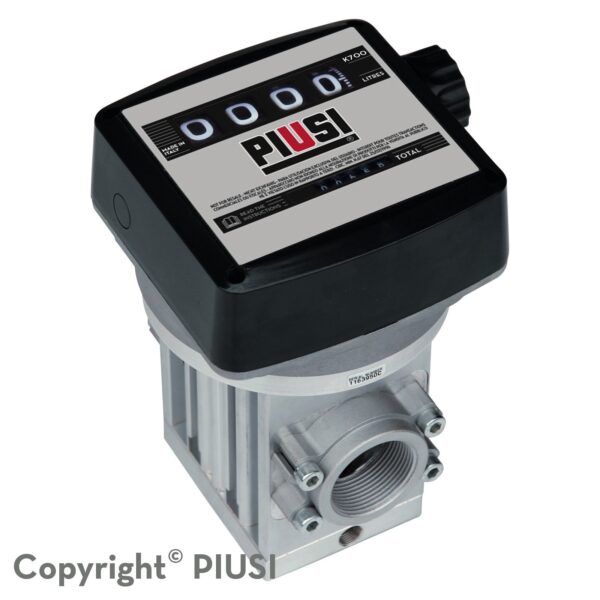K700 - Débitmètre mécanique carburant PIUSI SPA - Gasoil - Pression d'éclatement 30 bars - Débit jusqu'à 220 l/min_0