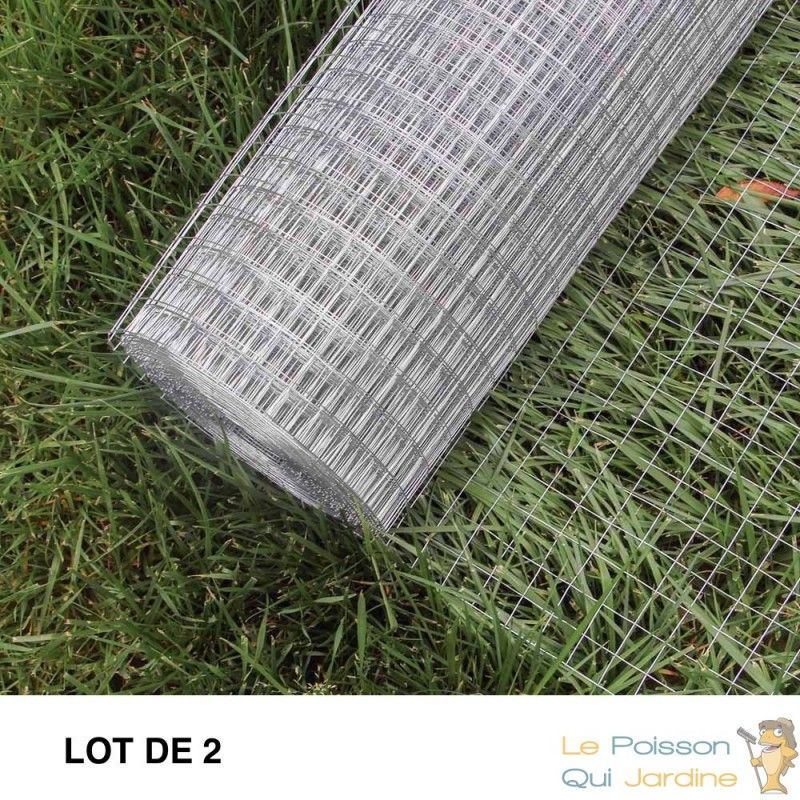 WWW.LEPOISSONQUIJARDINE.FR - LOT DE 2 : 25 MÈTRES DE GRILLAGE À