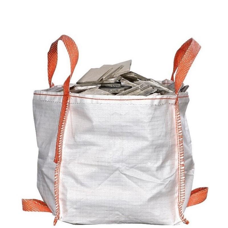 Mini Big Bag 45x45x45cm - 90L en polypropylène - CMU 500kg - Sangles pour levage_0