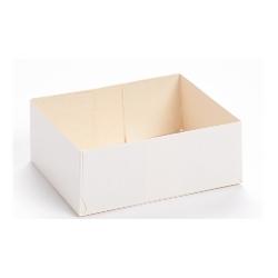 Caissette pâtissière blanche - Dimensions 16 + 11 x 5 cm - Vendu par 100 - 3231072152169_0