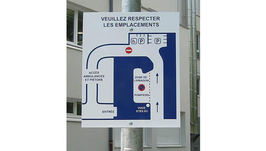 Panneau directionnel - Signalétique de haute qualité personnalisée pour villes, lieux publics et événements_0