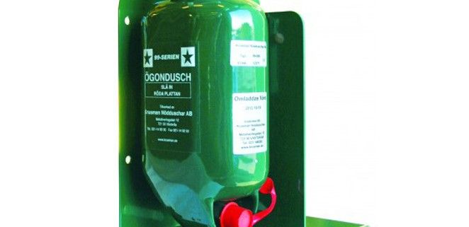 Rince-œil - DVTech - lave-yeux portatif avec douche oculaire standard 99-200 et support mural_0