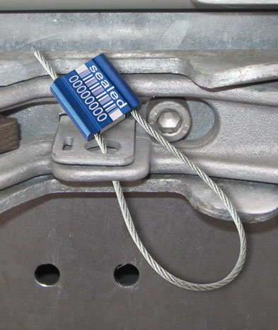 Scellé de sécurité Unisto Metalo 25 - longueur réglable en acier et aluminium - diamètre 2,5 mm_0