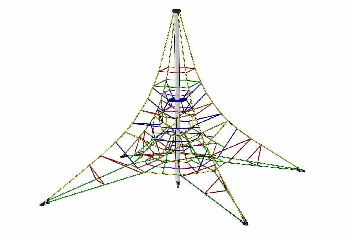 Structure multi-activités métallique en cordage - e0019-01 - ludoparc_0
