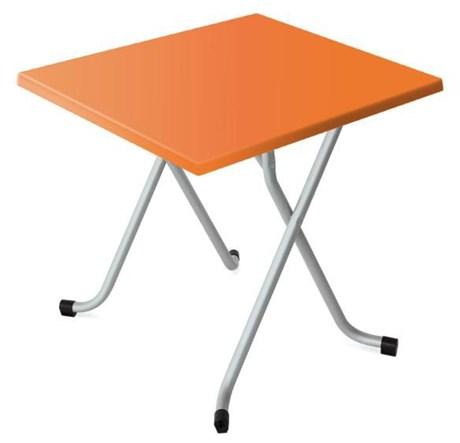 TABLE DE TERRASSE CARRÉE ALSACE ORANGE 60 X 60 CM