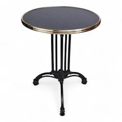 Table de terrasse eiffel 60x60 cm - terrazzo - laiton - BISTROMANIA - eiffterrard_0