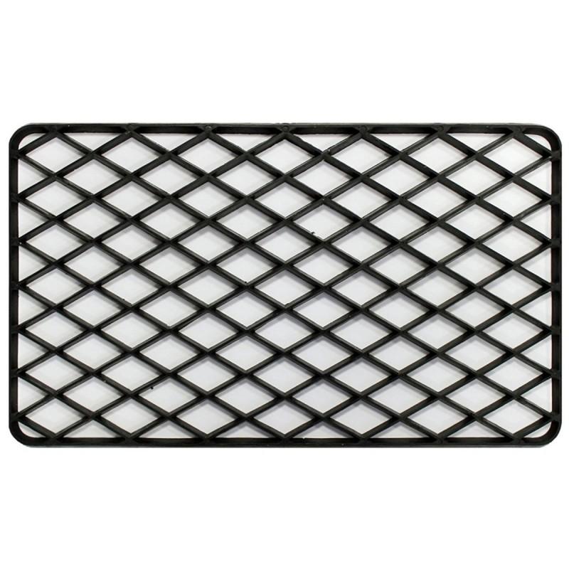 TAPIS D'ENTRÉE EN PVC GRILLE 34X58CM NOIR - PARIS PRIX_0