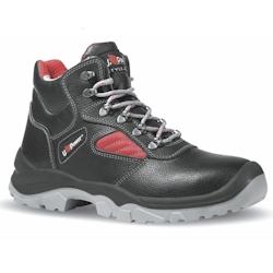 U-Power - Chaussures de sécurité hautes classiques MAYON - Environnements humides - S3 SRC Noir / Rouge Taille 47 - 47 noir matière synthétique 80_0