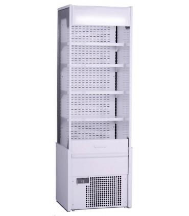 Vitrine verticale positive sans porte,idéal pour chr, traiteurs, boulangeries, pâtisseries et chocolateries -atlas 600 slim standard ou inox iarp_0