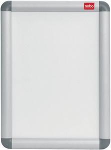 Panneau Stop Trottoir Bois Gris Avec Porte-affiche A1 - Double Face Sur Ressorts - 110x63 Cm