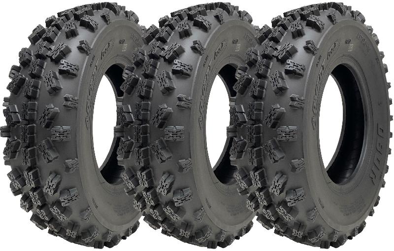 20x6-10 ATV Quad Tyres OBOR Advent 155/85-10 Tubeless Road Legal 73kg (Set of 3)_0