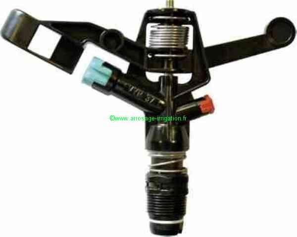 Arroseur agricole VYR 37 FC - plastique et acier inoxydable - portée 13-18 m - fileté 3/4