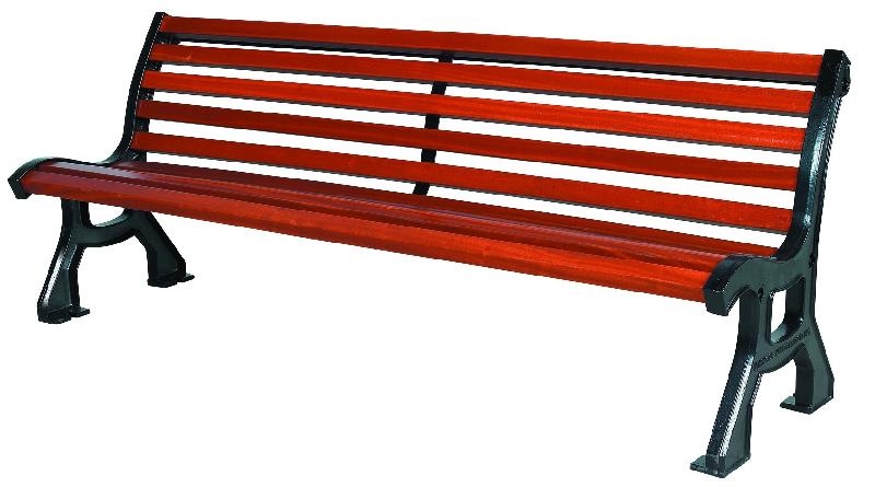 Banc public en bois exotique - Cdirect-pro Bastide - 1,98 m - Piètement en fonte ductile_0