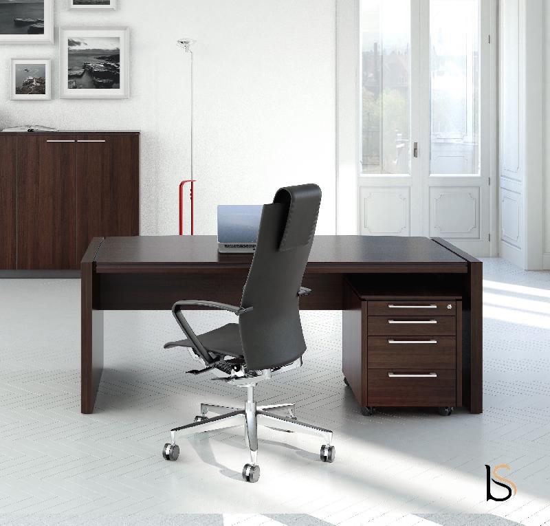 Bureau de Direction arqué Status - MDD - 170, Noyer_1