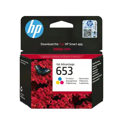 Cartouche dencre Ink Advantage trois couleurs HP 653 authentique_0