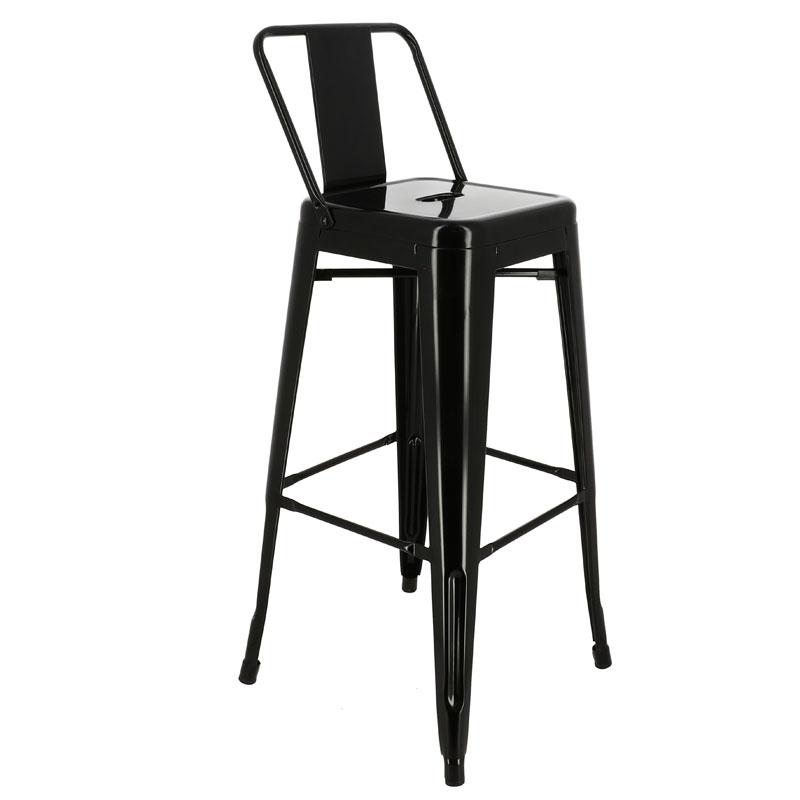 Chaise haute de restaurant métal Chicago - NOIR_0