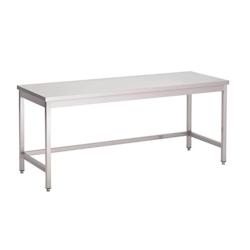 CombiSteel Table de Travail Inox Sans Sous Tablette - Gamme 600 mm - Acier Inoxydable - Dimensions l200-L110-P60-H90 - 3667335004553_0