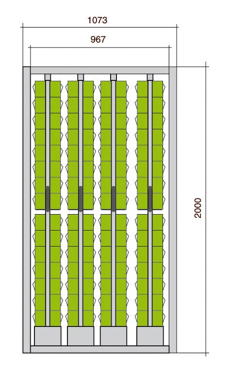 Couliplus de 120 blocs tiroirs praticbox h.2000 mm_0