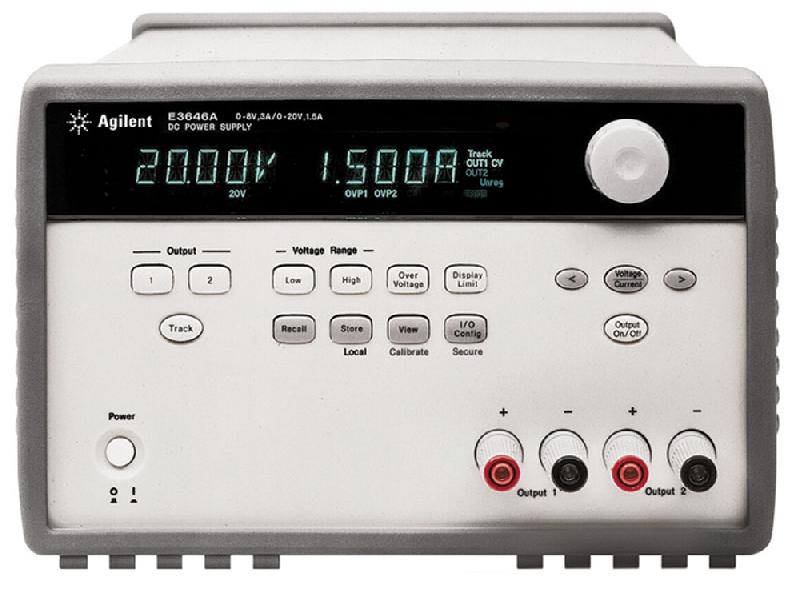 E3647A | Alimentation numérique 2 voies programmables double gamme, 35 V / 0,8 A ou 60 V / 0,5 A, puissance 60 W_0