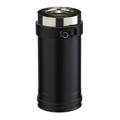 Élément droit 25cm / pgi noir mat - 80/130pgi_0