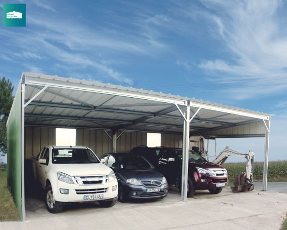 Garage métallique modulable en kit pour voiture_1