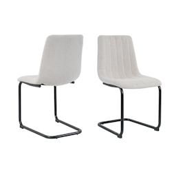 Möbilia Chaise luge, lot de 2 | revêtement tissu texturé | structure métal | L 43 x P 53 x H 87 cm | beige – noir - multicolore multi-matériau_0