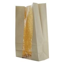 Packnwood FHC - 500Pcs - Sac SOS papier kraft brun avec fenêtre - 225x120x375mm - marron papier 210SOS22BRF_0