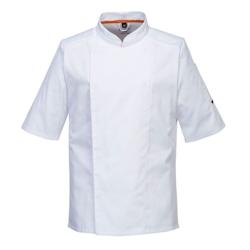 Portwest - Veste de cuisine manches courtes en tissu aéré Blanc Taille S - S blanc 5036108323531_0