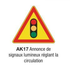 Signalisation de danger temporaire AK17 - signaux lumineux réglant la circulation_0