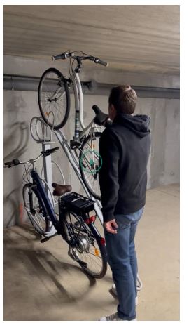 Support 3 vélos double rack et borne de recharge extérieure - velec hup compact_0