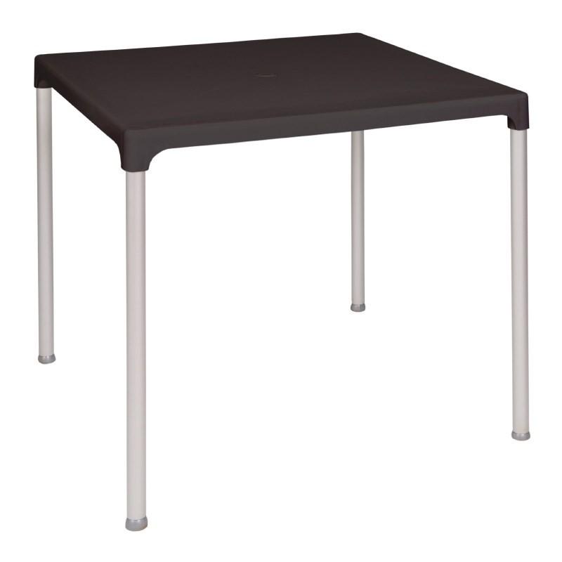 TABLE DE BISTRO - 75 X 75 CM - NOIR PROFESSIONNEL_0