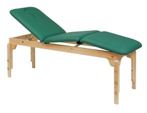 Table fixe en bois de hêtre luxe C-3119M66 - 70x198 cm avec cavité faciale et réglage en hauteur_0