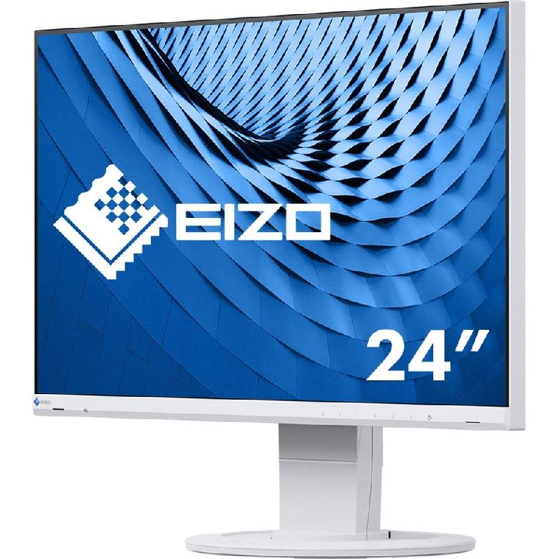 EIZO EV2460-WT - Moniteur 23,8'' Full HD IPS avec connectique DP/HDMI/DVI/VGA et concentrateur USB 3.0_0