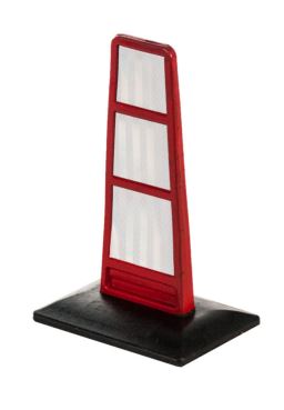 Balisette flexible de jalonnement en caoutchouc double face - STI Balisage routier_0