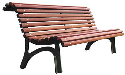 BANC EN BOIS EXOTIQUE ET FONTE 
