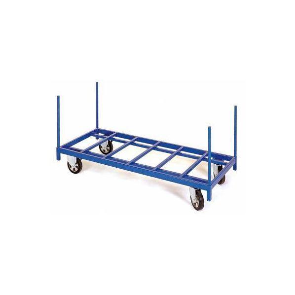 Chariot pour charges longues - Utile : L1860 x l740 x H600mm - Capacité 1200 kg - Acier robuste - Rolléco_0