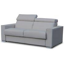 CITY Canapé lit Andorra 3 places tissu ritz gris clair140 cm_0