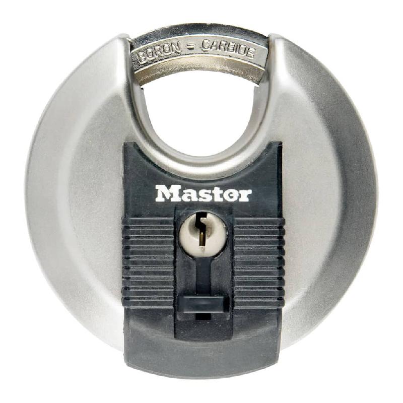 Cadenas à clé MASTER LOCK acier laminé, 4 clés, Excell Marine l.44