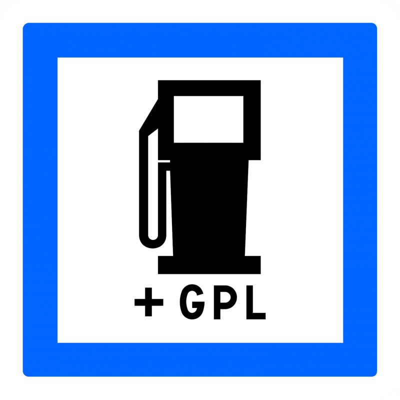 Panneau poste de distribution carburant et GPL CE15C - 24/7 - WP Signalisation_0