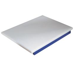 Planche de découpe en polyéthylène pour poisson - bleu - modèle pdp/bl-a - 500x420xh20 mm_0